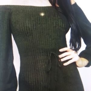 Off-the-shoulder jumpsuit